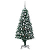 Kunstig juletre med 300 LED grønn 180 cm PVC og Stål og Plast