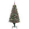 Kunstig juletre med 300 LED grønn 180 cm PVC og Stål og Plast