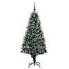 Kunstig juletre med 300 LED grønn 180 cm PVC og Stål og Plast
