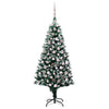 Kunstig juletre med 300 LED grønn 180 cm PVC og Stål og Plast