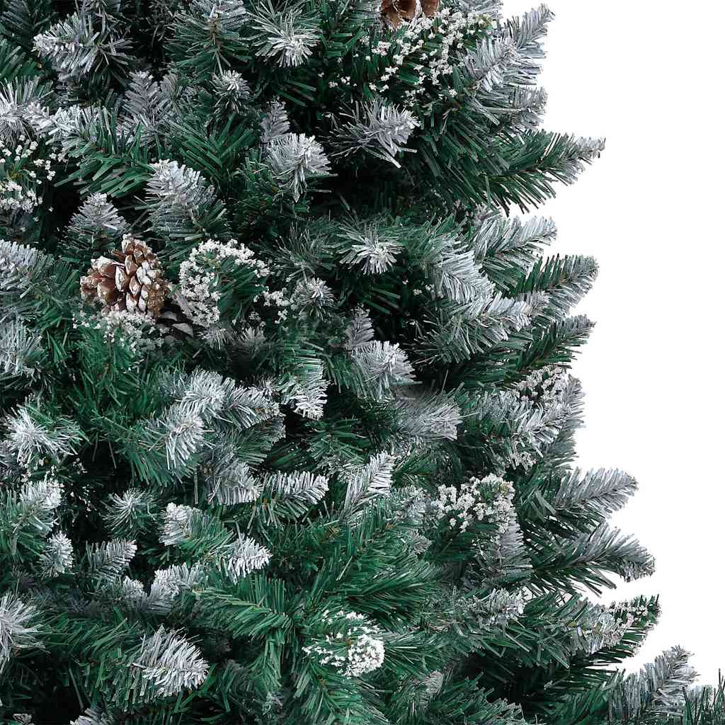 Kunstig juletre med 300 LED grønn 180 cm PVC og Stål og Plast