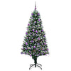 Kunstig juletre med 300 LED grønn 180 cm PVC og Stål og Plast