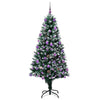 Kunstig juletre med 300 LED grønn 180 cm PVC og Stål og Plast