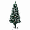 Kunstig juletre med 300 LED grønn 180 cm PVC og Stål og Plast