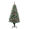 Kunstig juletre med 300 LED grønn 180 cm PVC og Stål og Plast
