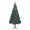 Kunstig juletre med 300 LED grønn 210 cm PVC og Stål og Plast