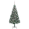 Kunstig juletre med 300 LED grønn 210 cm PVC og Stål og Plast