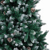 Kunstig juletre med 300 LED grønn 210 cm PVC og Stål og Plast