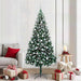Kunstig juletre med 300 LED grønn 210 cm PVC og Stål og Plast