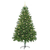 Kunstig juletre med 300 LED grønn 210 cm PVC og Stål og Plast