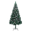 Kunstig juletre med 300 LED grønn 210 cm PVC og Stål og Plast