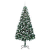 Kunstig juletre med 300 LED grønn 210 cm PVC og Stål og Plast