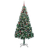 Kunstig juletre med 300 LED grønn 210 cm PVC og Stål og Plast