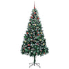 Kunstig juletre med 300 LED grønn 210 cm PVC og Stål og Plast