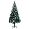 Kunstig juletre med 300 LED grønn 210 cm PVC og Stål og Plast