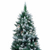 Kunstig juletre med 300 LED grønn 240 cm PVC og Stål og Plast