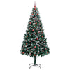 Kunstig juletre med 300 LED grønn 240 cm PVC og Stål og Plast