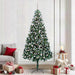 Kunstig juletre med 300 LED grønn 240 cm PVC og Stål og Plast