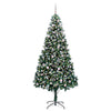 Kunstig juletre med 300 LED grønn 240 cm PVC og Stål og Plast