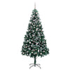 Kunstig juletre med 300 LED grønn 240 cm PVC og Stål og Plast