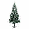 Kunstig juletre med 300 LED grønn 240 cm PVC og Stål og Plast