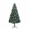 Kunstig juletre med 300 LED grønn 240 cm PVC og Stål og Plast