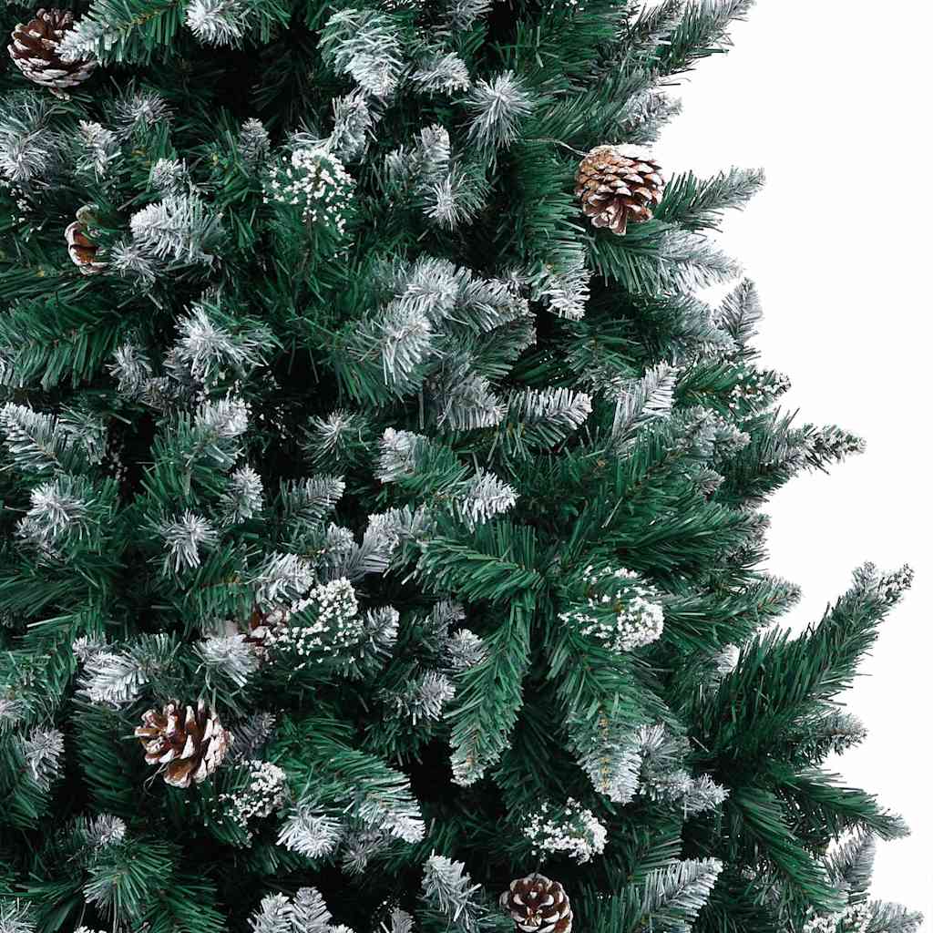 Kunstig juletre med 300 LED grønn 240 cm PVC og Stål og Plast