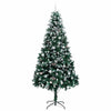 Kunstig juletre med 300 LED grønn 240 cm PVC og Stål og Plast