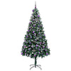 Kunstig juletre med 300 LED grønn 240 cm PVC og Stål og Plast