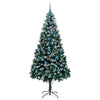 Kunstig juletre med 300 LED grønn 240 cm PVC og Stål og Plast