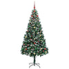 Kunstig juletre med 300 LED grønn 240 cm PVC og Stål og Plast