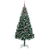 Kunstig juletre med 300 LED grønn 240 cm PVC og Stål og Plast