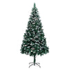 Kunstig juletre med 300 LED grønn 240 cm PVC og Stål og Plast