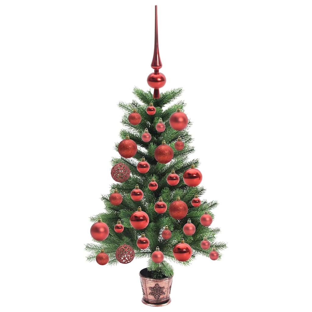 Juletre med 150 LED med stativ grønn 65 cm PE