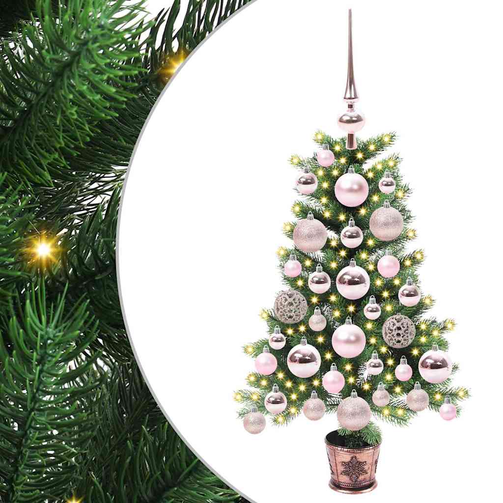 Juletre med 150 LED med stativ grønn 65 cm PE