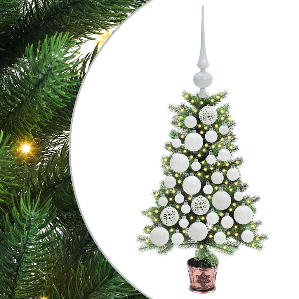 Juletre med 150 LED med stativ grønn 65 cm PE