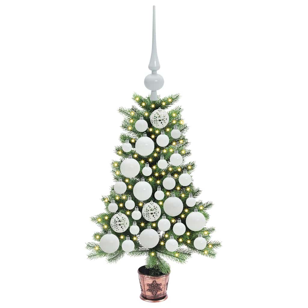 Juletre med 150 LED med stativ grønn 65 cm PE
