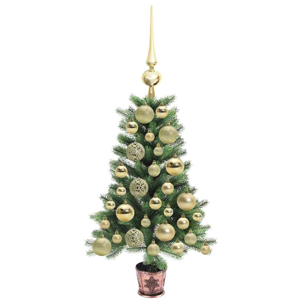 Juletre med 150 LED med stativ grønn 65 cm PE