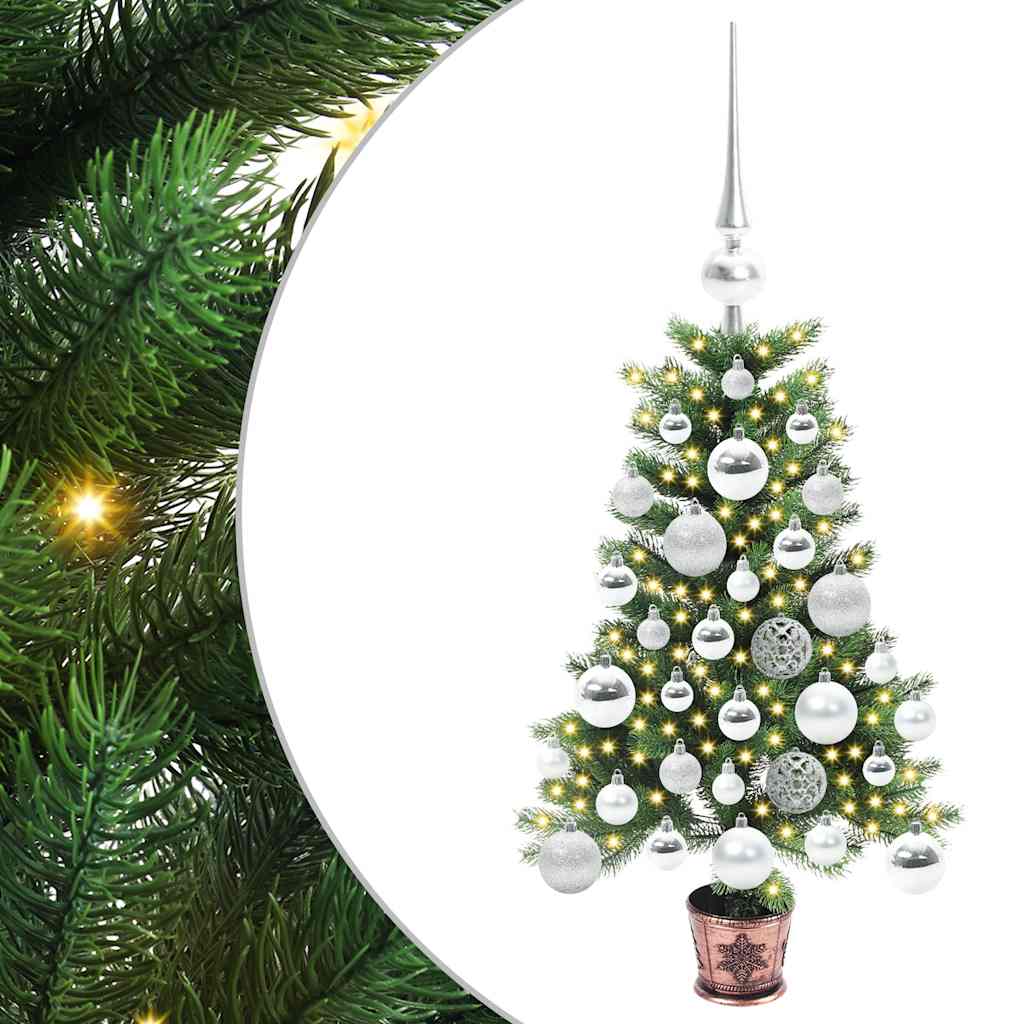 Juletre med 150 LED med stativ grønn 65 cm PE