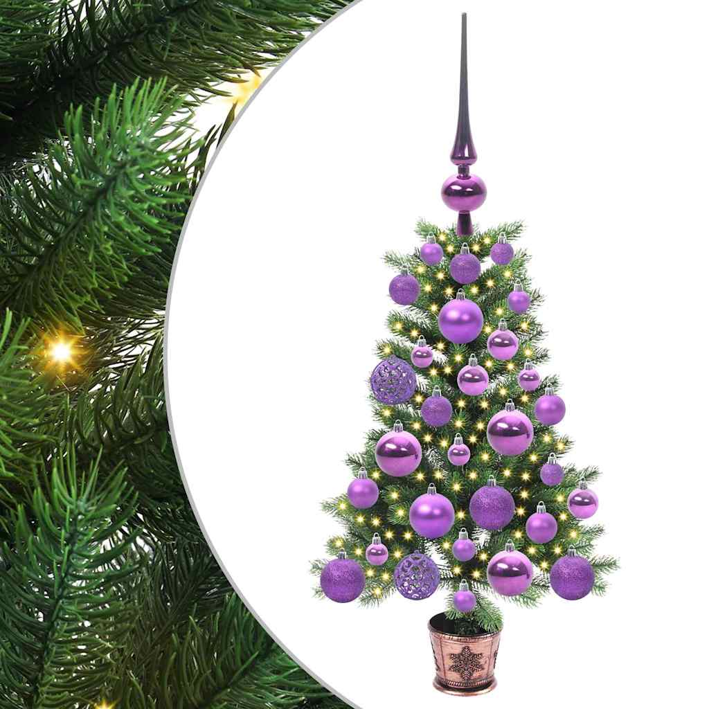 Juletre med 150 LED med stativ grønn 65 cm PE