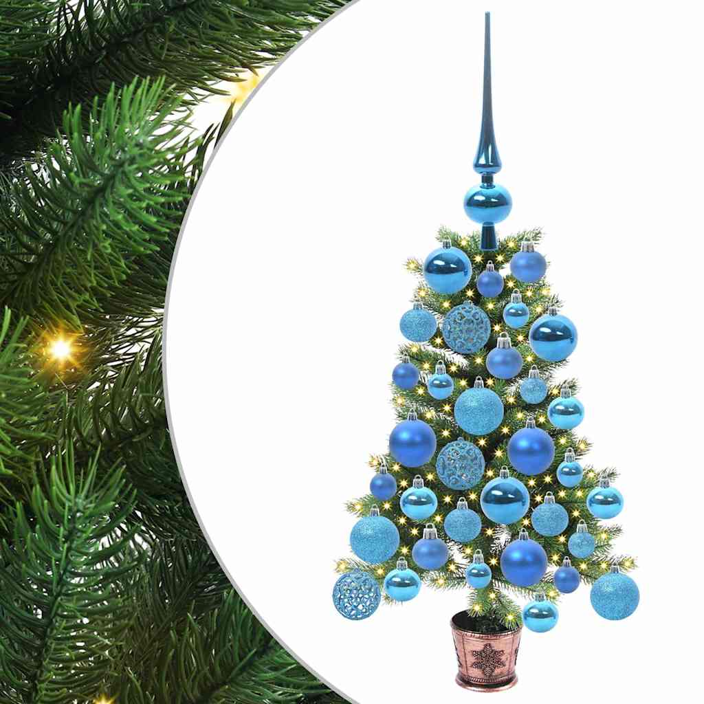 Juletre med 150 LED med stativ grønn 65 cm PE