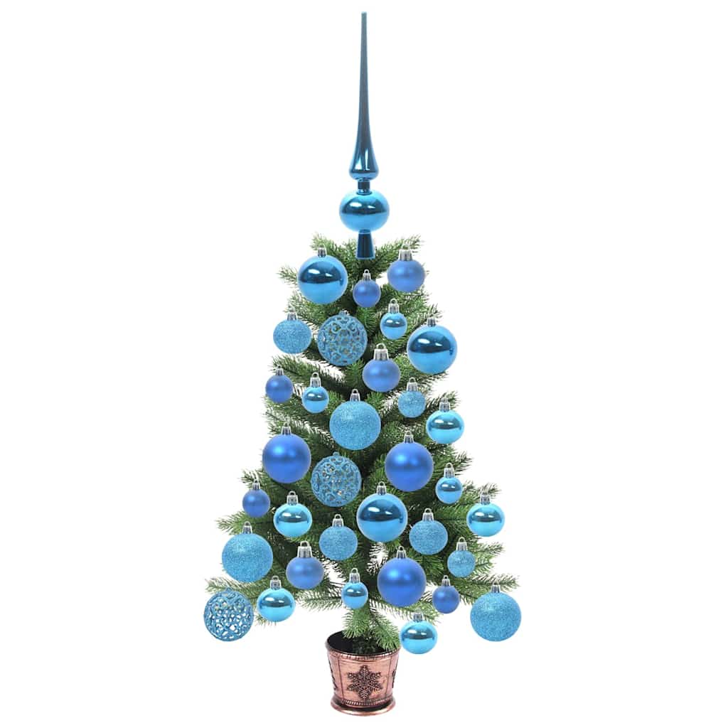 Juletre med 150 LED med stativ grønn 65 cm PE