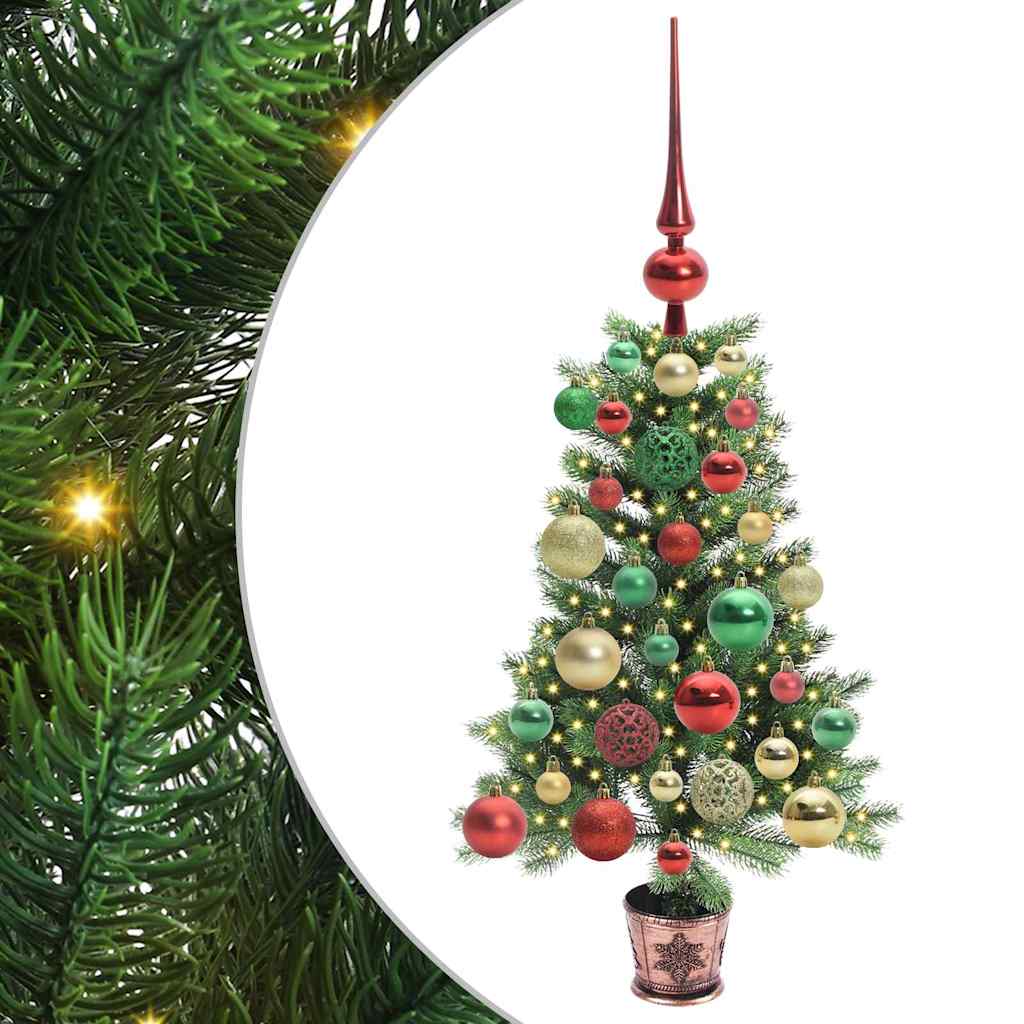 Juletre med 150 LED med stativ grønn 65 cm PE