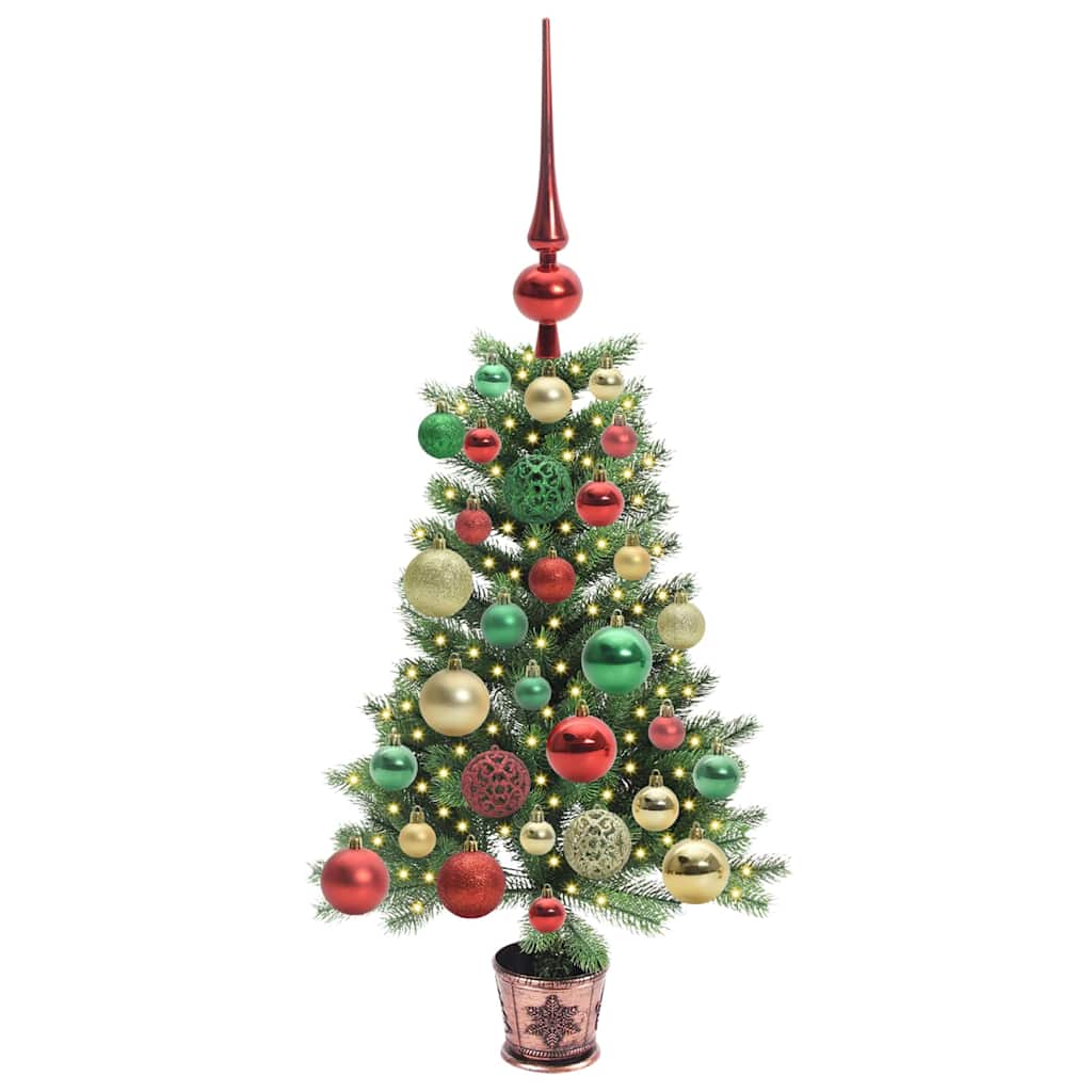 Juletre med 150 LED med stativ grønn 65 cm PE