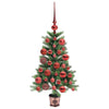 Juletre med 150 LED med stativ grønn 90 cm PE
