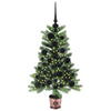 Juletre med 150 LED med stativ grønn 90 cm PE