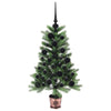 Juletre med 150 LED med stativ grønn 90 cm PE