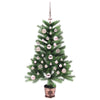 Juletre med 150 LED med stativ grønn 90 cm PE