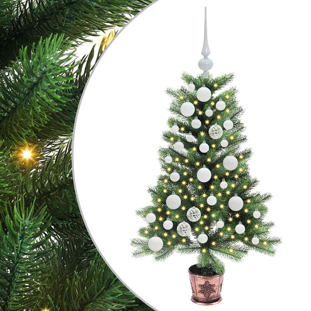 Juletre med 150 LED med stativ grønn 90 cm PE