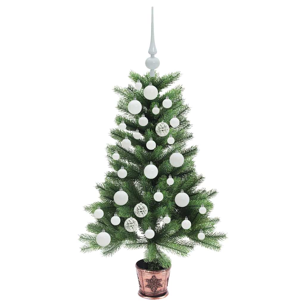 Juletre med 150 LED med stativ grønn 90 cm PE